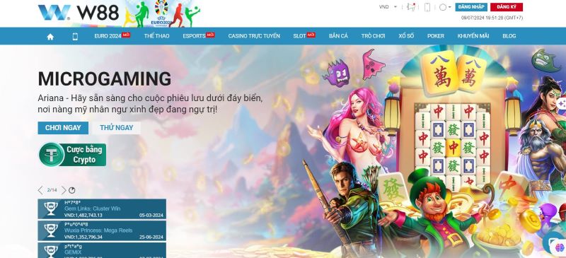 W88 cung cấp game nổ hũ minh bạch và uy tín 